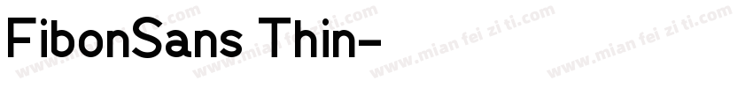 FibonSans Thin字体转换